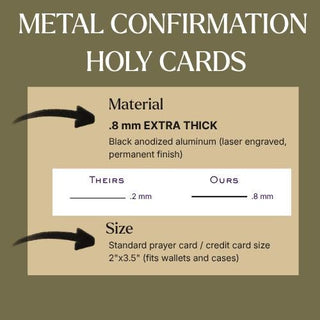 Prayer to Maximilian Kolbe for the Grace to be Freed From Addiction Premium Metal Prayer Card