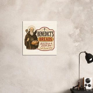 St. Benedict's Breads Humorous Wood Plaque - view 7