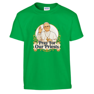 Pray for Our Priests Pope Francis Kids T-Shirt - view 9