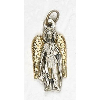 Bulk Two Tone Archangel Uriel Silhouette Medals
