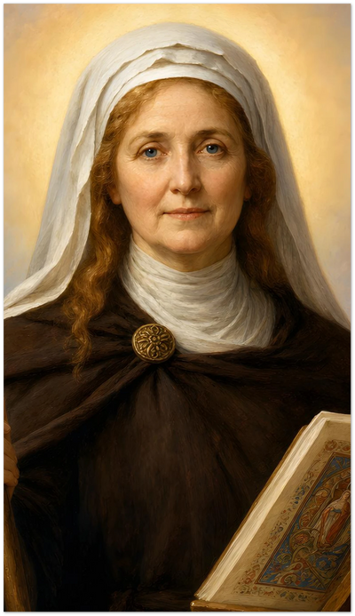 St. Hilda of Whitby Holy Cards
