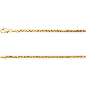16-inch Wheat Chain with Lobster - 14K Yellow Gold