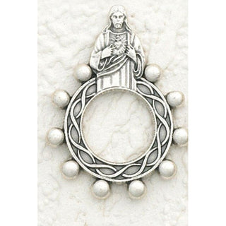 25-Pack - Sacred Heart of Jesus Silhouette Finger Rosary