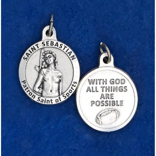 Bulk Saint Sebastian Round Sports Medals - Football
