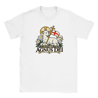 Agnus Dei Gold and Navy T-Shirt - view 2