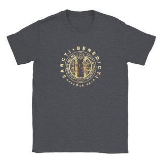 St. Benedict Medal Distressed Gold T-Shirt - view 3