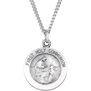 Sterling Silver First Communion Medal