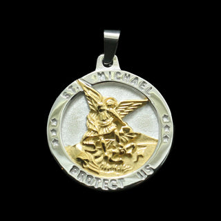 Gold and Silver St. Michael Archangel Medal