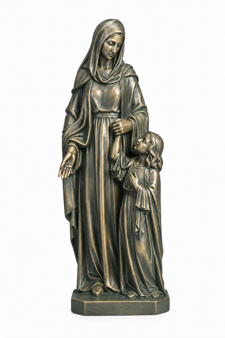 St. Anne and Child Statue - 59-inch