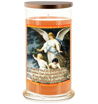 Guardian Angel Scented Prayer Candle - Citrus and Sunshine