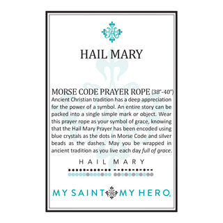 Hail Mary Morse Code Prayer Rope