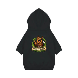 Paws et Bonum Dog Hoodie - German Shepherd Friar - Black