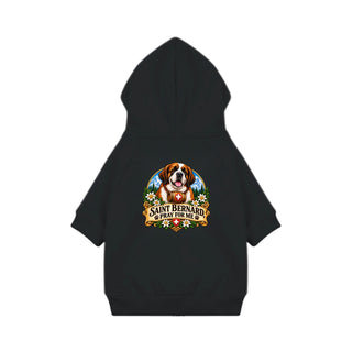 Saint Bernard, Pray for Me Dog Hoodie - Black