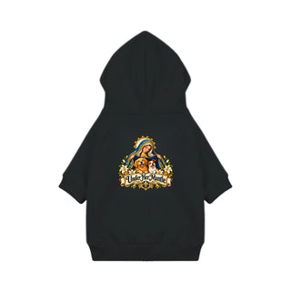 Under Her Mantle Dog Hoodie - Black