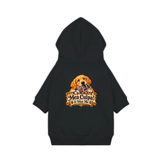 Mea Culpa, It Was Me Dog Hoodie - Black