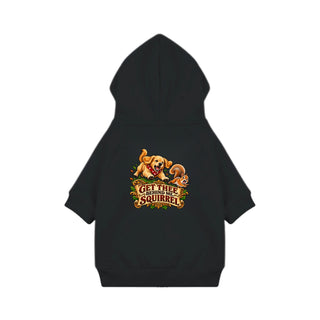 Get Thee Behind Me, Squirrel Dog Hoodie - Black