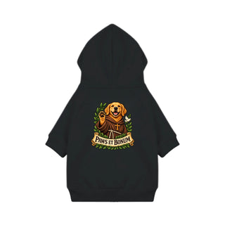 Paws et Bonum Dog Hoodie - Golden Retriever Friar 3 - Black