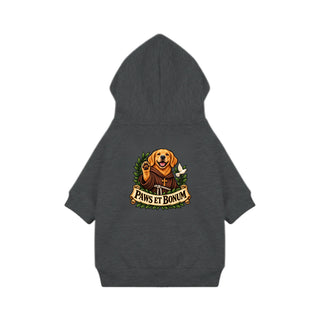 Paws et Bonum Dog Hoodie - Golden Retriever Friar 2 - Granite Heather