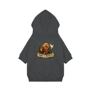Paws et Bonum Dog Hoodie - Golden Retriever Friar 1 - Granite Heather
