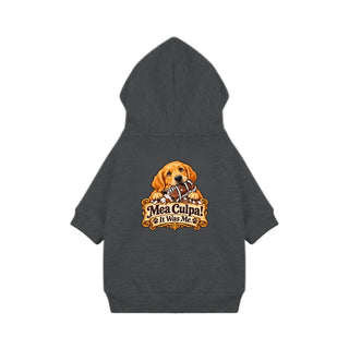 Mea Culpa, It Was Me Dog Hoodie - Granite Heather
