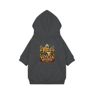 Vatican Security Dog Hoodie - Golden Retriever with Keys - Granite Heather