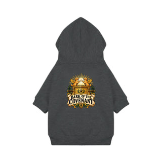 Bark of the Covenant Dog Hoodie - Golden Ark - Granite Heather