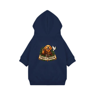 Paws et Bonum Dog Hoodie - Golden Retriever Friar 1 - Navy