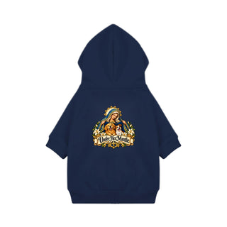 Under Her Mantle Dog Hoodie - Navy