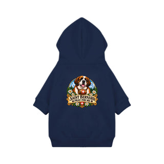 Saint Bernard, Pray for Me Dog Hoodie - Navy