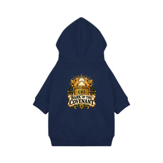 Bark of the Covenant Dog Hoodie - Golden Ark - Navy