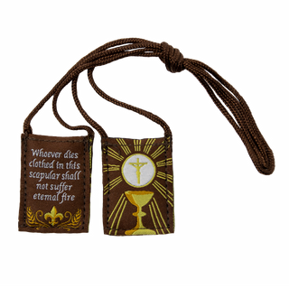 Kid's Eucharist | Premium Brown Scapular