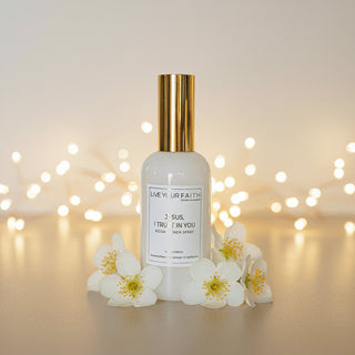 Jesus, I Trust in You Catholic Room &amp; Linen Spray | White Tea Sacred Space Mist