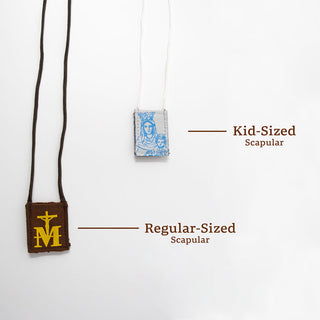 Kid's OLMC | Our Lady of Mt. Carmel Premium Brown Scapular