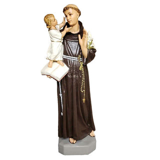 St. Anthony With Child 44"h Statue - 44-inch - Realistic Color - Hand-Painted