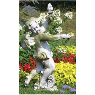 Rococo Angel Torch - Right Statue - 43-inch