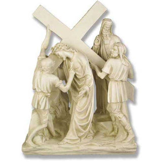 Jesus & Simon The Cyrene  Stat Statue - 23-inch