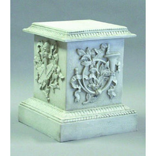 Decorative Horn Pedestal Statue - 23-inch