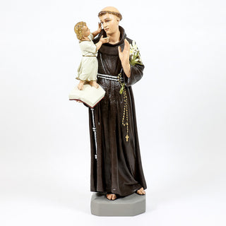 Saint Anthony With Child Statue - 53-inch - Realistic Color - Hand-Painted
