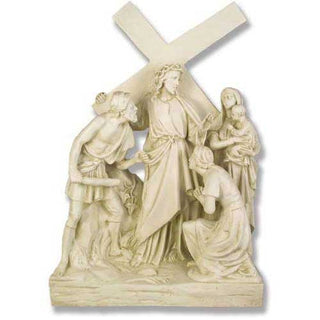 Jesus Meets Women/Jerusalem St Statue - 26-inch