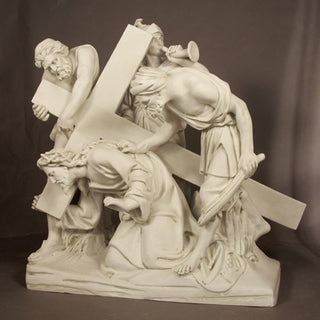 Jesus Falls The 1st Time Stati Statue - 48-inch