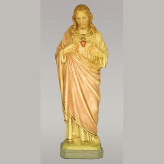 Sacred Heart-16" Statue - 16-inch - Realistic Color - Hand-Painted