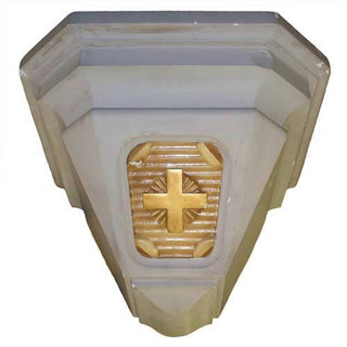 BRACKET WITH CROSS Statue - 14-inch
