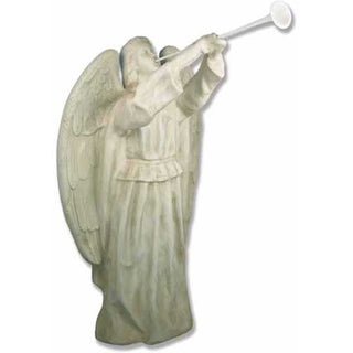 Angel Floating With Horn Statue - 59-inch