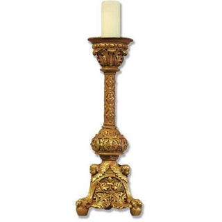 Victorian Candleholder Statue - 24-inch