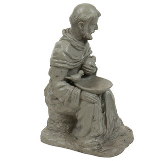Sitting Saint Francis with Rab Statue - 18-inch