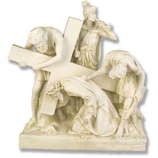 Jesus Falls The 1St Time Stati Statue - 21-inch
