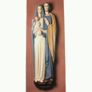 HOLY FAMILY (WALL UNIT) 5' Statue - 5-inch - Realistic Color - Hand-Painted