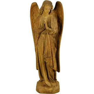 Chapel Crossed Angel Statue - 26-inch