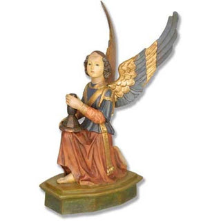 Umbrian Kneeling Angel Right Statue - 8-inch