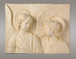 Tobias & The Angel Statue - 19-inch - Realistic Color - Hand-Painted